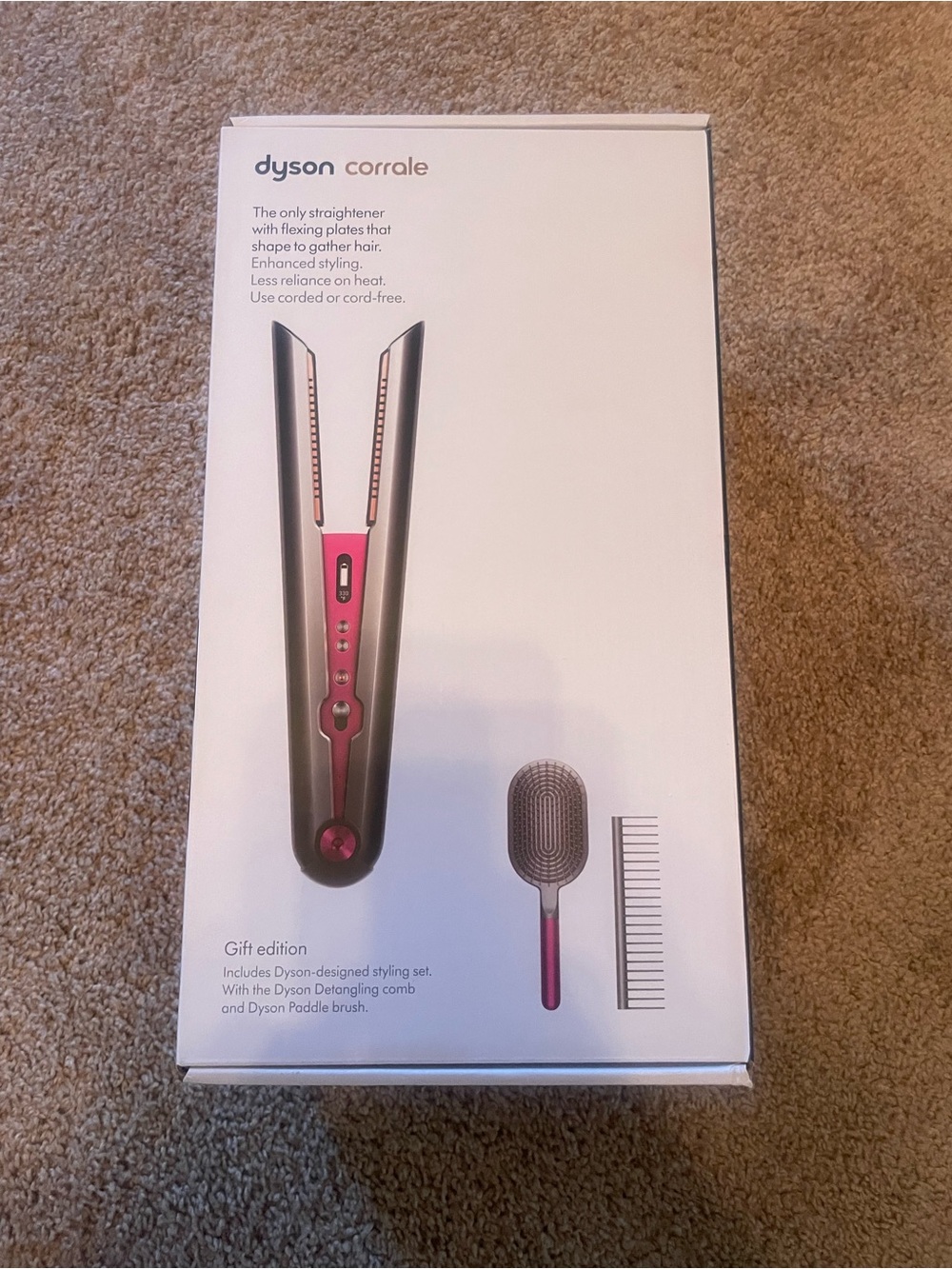 Dyson Corrale Hair Straightener - Pink and Gray